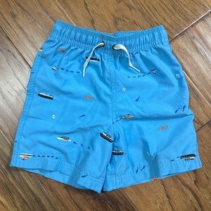 GUC Embroidered Swim Shorts Hanna Andersson Size 4